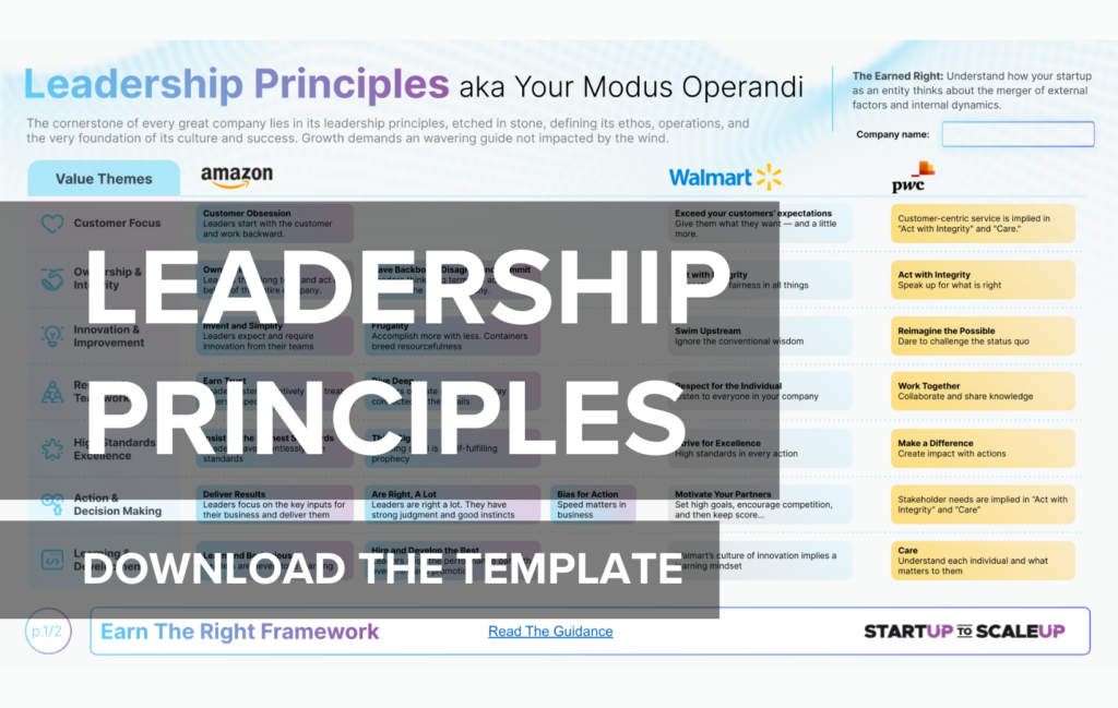 Leadership Principles, Download the template