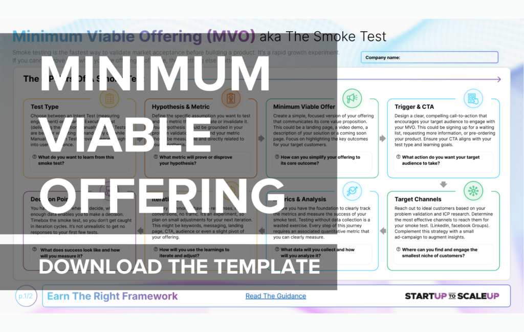 Minimum Viable Offering, Download the template