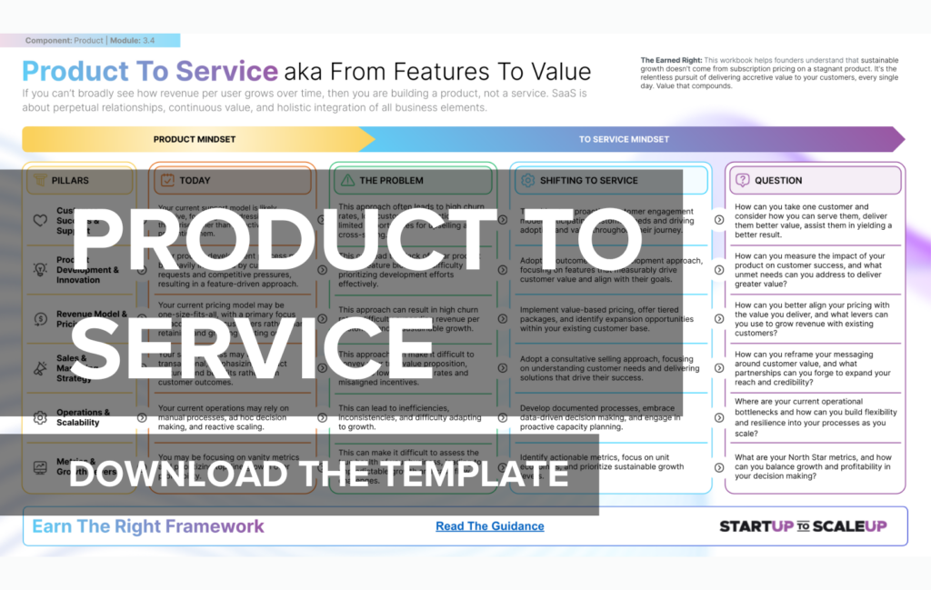 Product To Service, Download the template